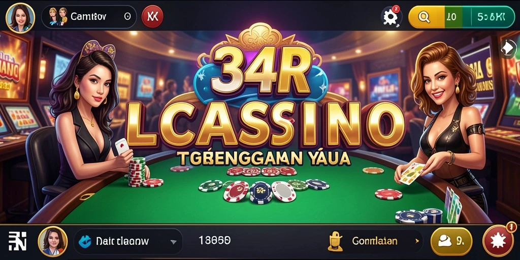 Screenshot gameplay Live Casino 34R yang menarik dan interaktif.