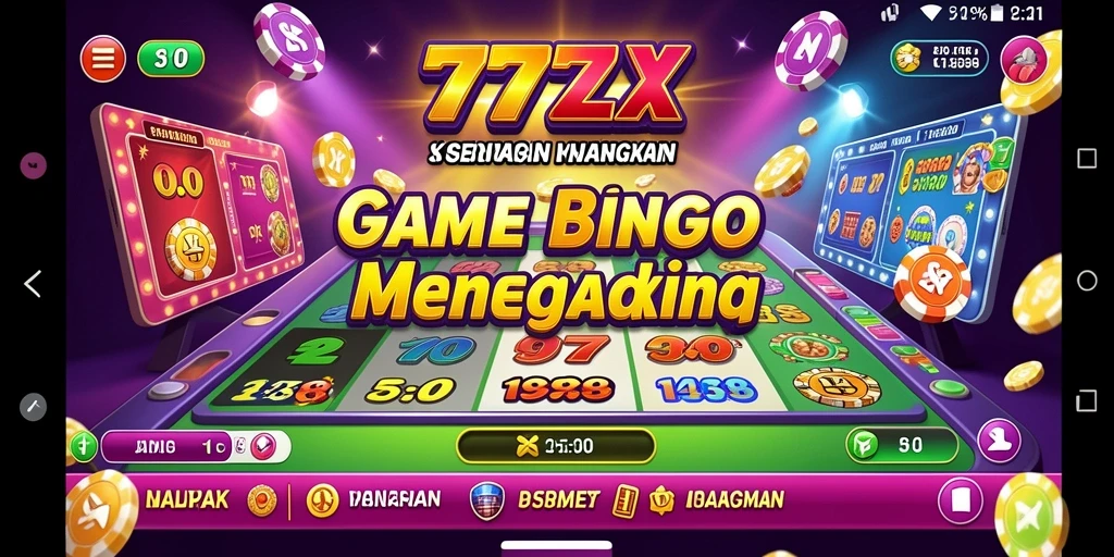 Screenshot gameplay 777ZX yang menunjukkan kegembiraan bermain Bingo.