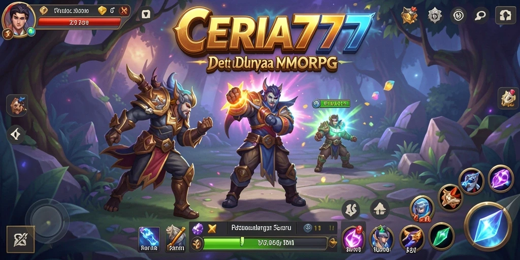 Tampilan gameplay CERIA777 yang memukau dengan aksi seru dalam dunia MMORPG.