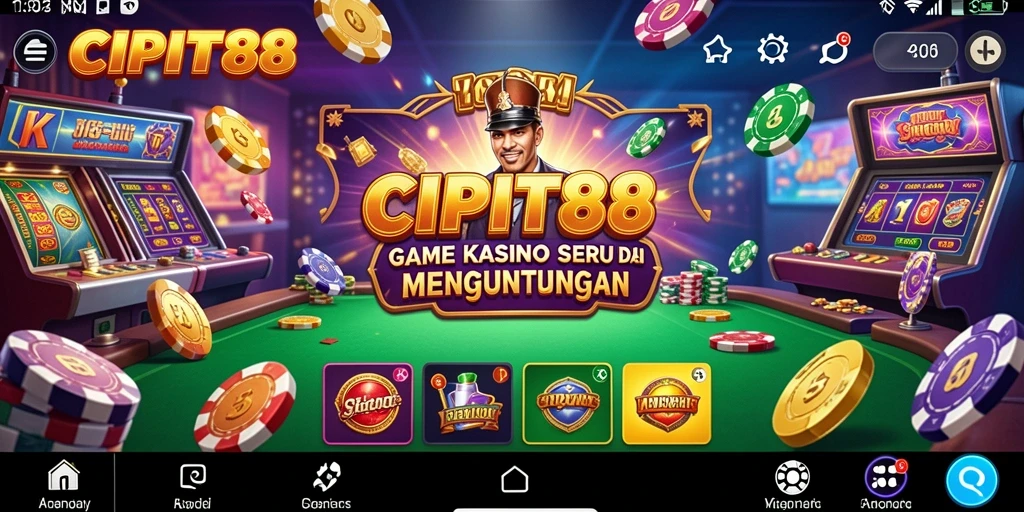 Tampilan menarik dari gameplay Kasino di CIPIT88 yang penuh warna.