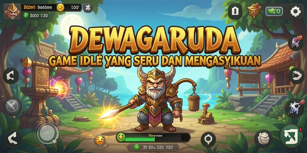 Tampilan gameplay DEWAGARUDA yang menarik dan menghibur.