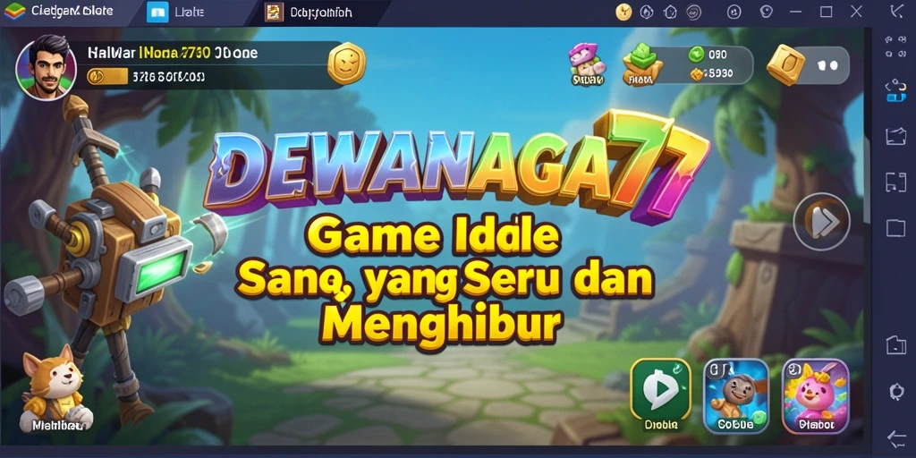 Tampilan gameplay DEWANAGA77 yang menarik dan penuh warna.