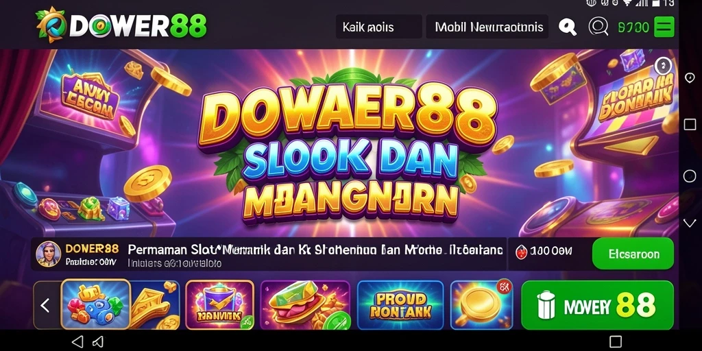 Tampilan gameplay DOWER88 yang menarik dengan efek visual menawan.