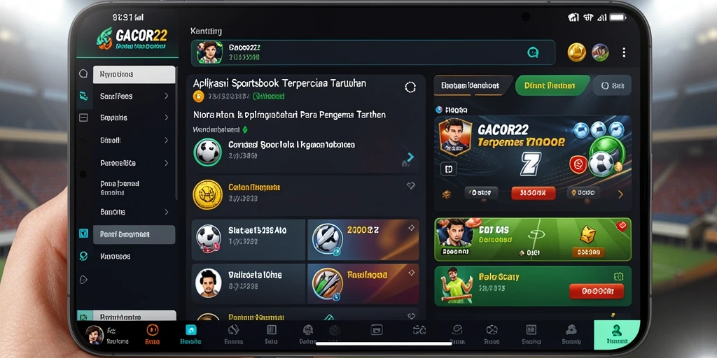 Screenshot GACOR22 yang menampilkan antarmuka taruhan olahraga yang menarik.