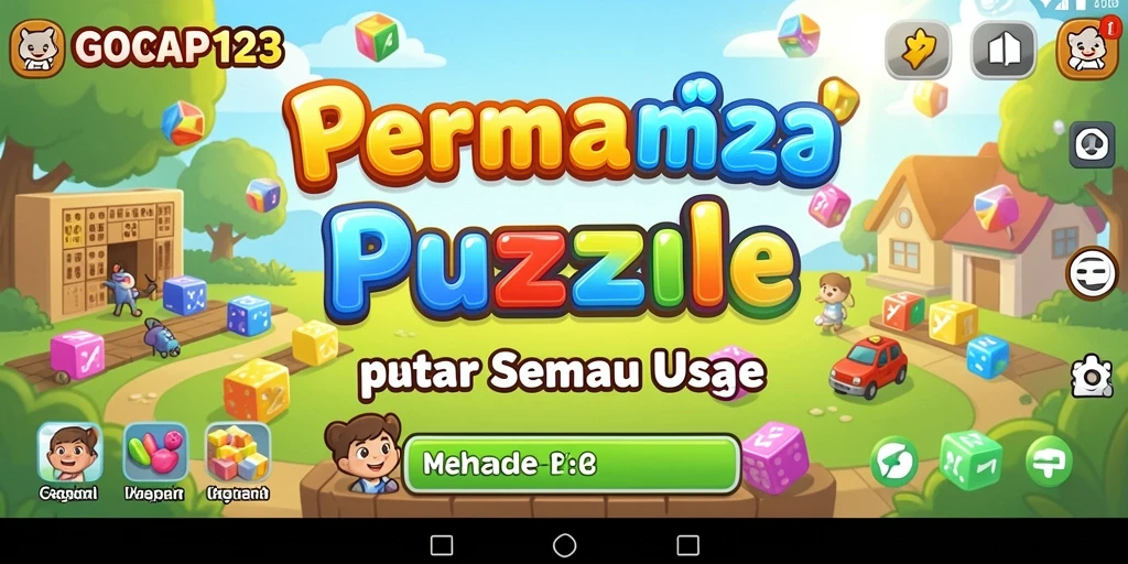 Tampilan gameplay GOCAP123 dengan variasi puzzle yang menantang.