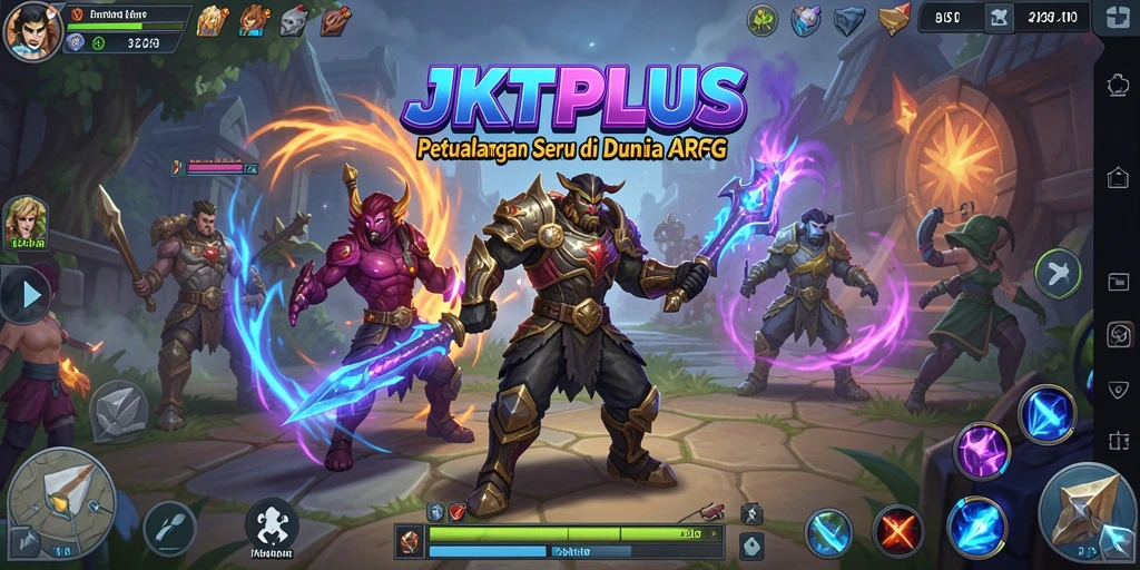 Tampilan gameplay seru dari JKTPLUS di dunia ARPG.