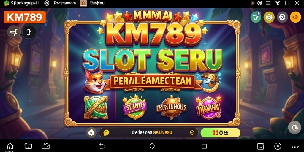 Tampilan gameplay Slot KM789 yang mengasyikkan dan penuh warna.