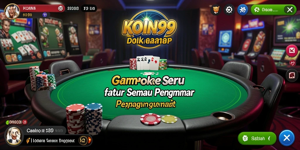 Tampilan gameplay KOIN99 yang mendebarkan dalam permainan Poker.