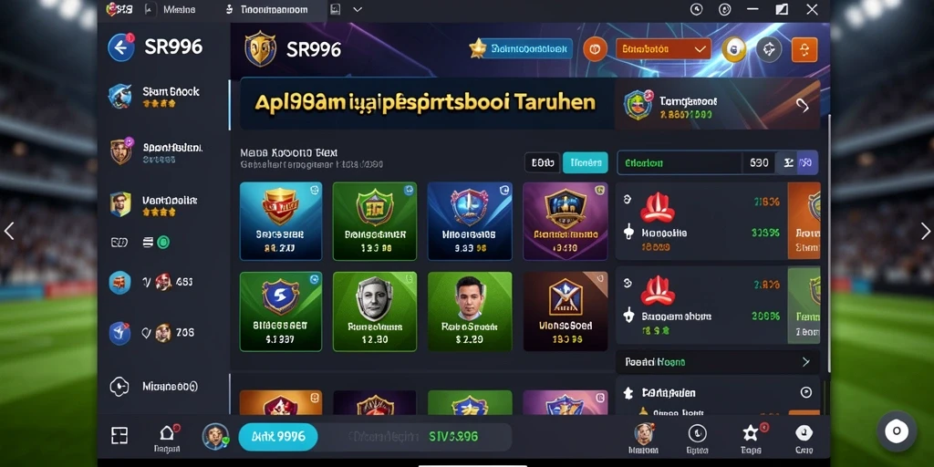 Tampilan screenshot SR996 menampilkan pengalaman taruhan Sportsbook yang menarik.