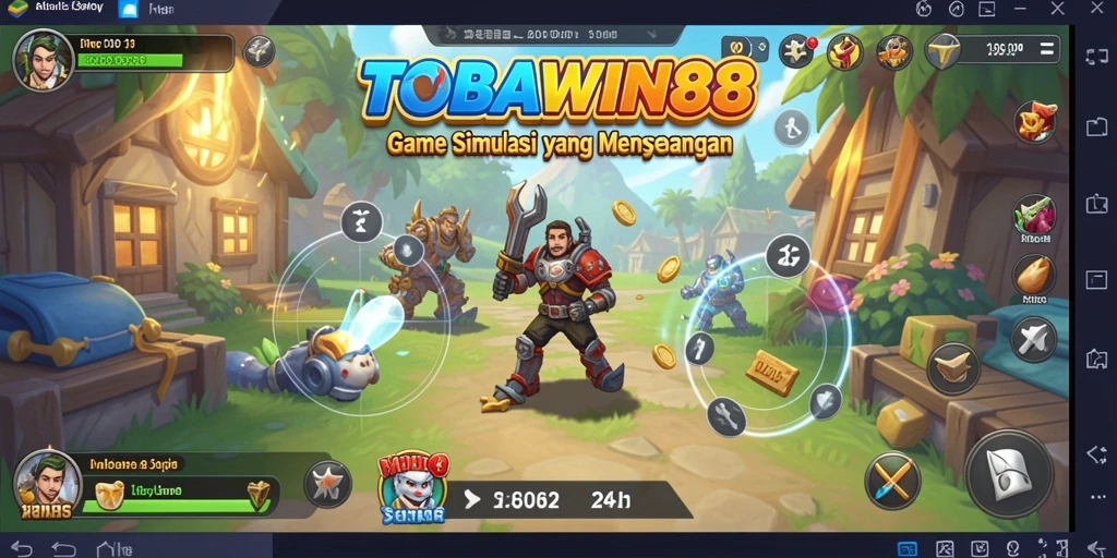Tampilan gameplay TOBAWIN88 yang seru dan menantang.