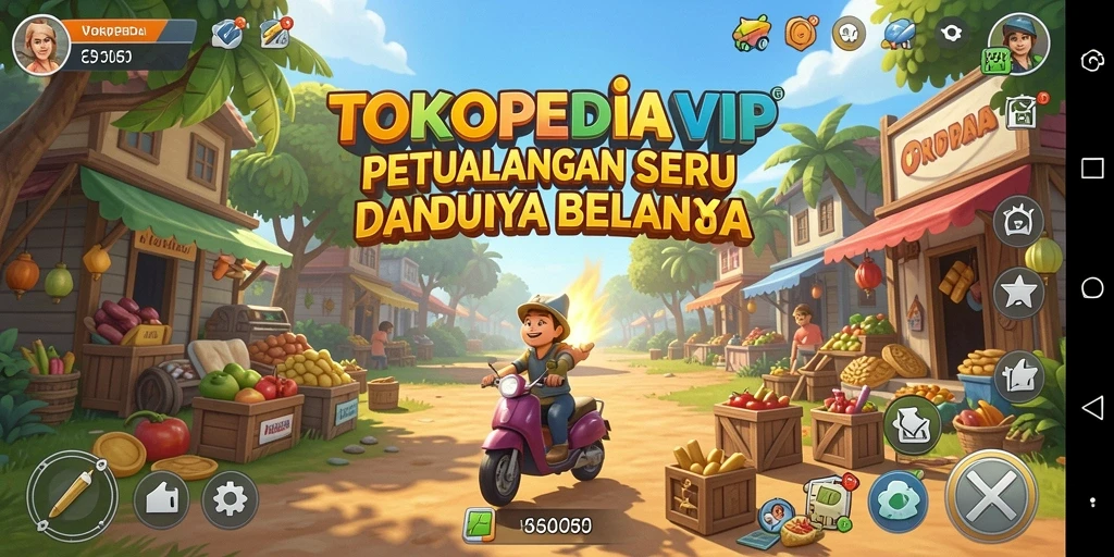 Tampilan gameplay TOKOPEDIAVIP yang menampilkan petualangan menarik dengan tantangan seru.
